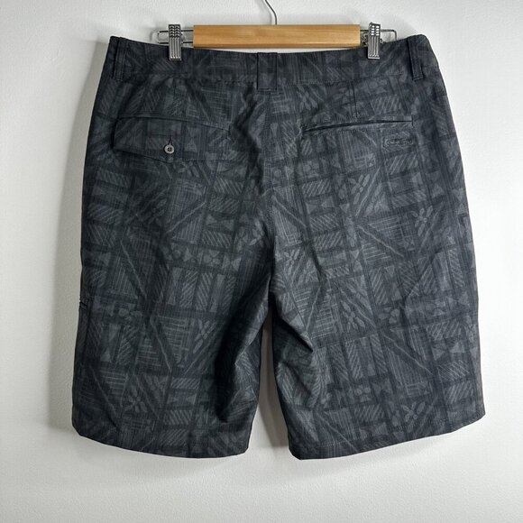 Crazy Shirts Expedition Shorts Mens 34 Cargo Performance Stretch Pattern - Picture 6 of 12